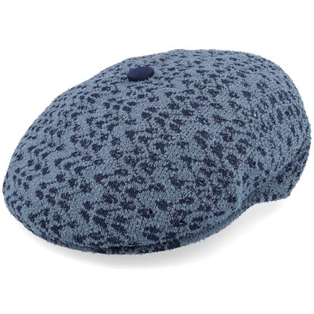 Kangol - Bleu flatcap Casquette - Kg Bermuda Zig Zag Galaxy Denim Blue Flat Cap @ Hatstore