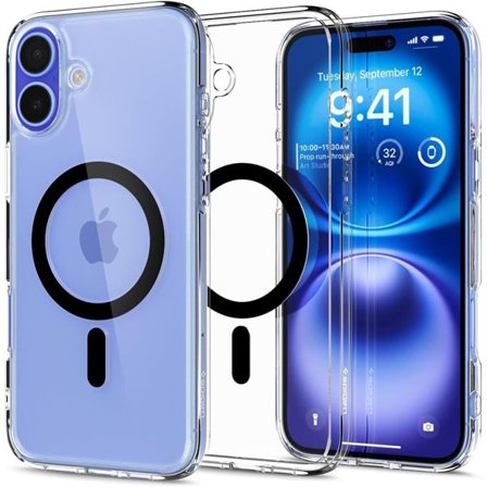 Spigen Ultra Hybrid Mag-etui med MagSafe for iPhone 16 Plus - Svart