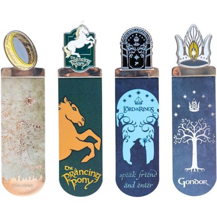 The Lord of Things 4 bogmærkesæt - 4 unikke designs