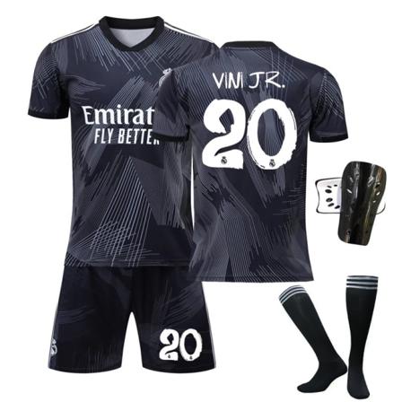 22-23 Real Madrid 120-årsjubileum Y3 Joint Jersey Set nr 9 Benzema nr 20 Vinicius Fotbollströja Thai Edition No. 20 + Socks Protector XL size 180-