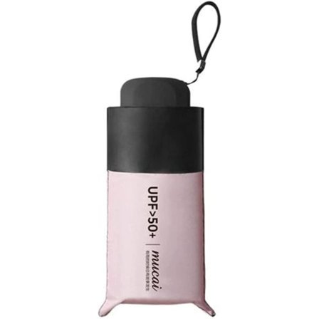 Sammenfoldelig paraply bærbar lommeparaply solbeskyttelse anti-UV