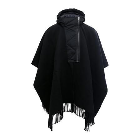 Dondup Capes Sort, Dame Poncho, Størrelse: ONE Size