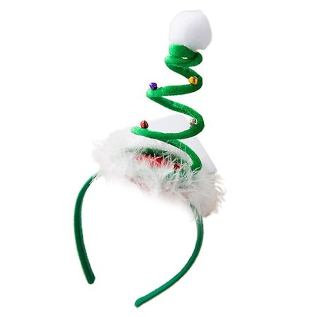 Julehårbøyle juletre bjelle pannebånd nydelige festival hårtilbehør