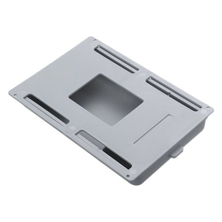 Skjult skuff blyantveske med håndtak, kontorpult bunn klebrig oppbevaringsboks, enkel stor kapasitet student blyantveske, stor grå