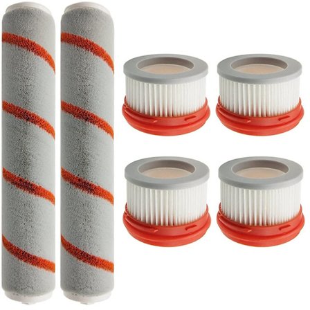 Tillbehörssats filter rullborstar 6 delar Dreame V8/V9/V10 Xiaomi Dreame V8/V9/V10