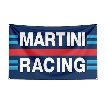 3x5 Martini Racings Flag Polyester Trykt Racing Bil Banner Til Dekoration -gt (FMY)