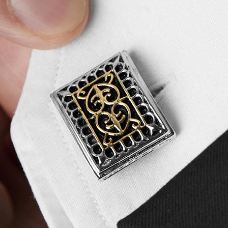 Medieval Metal Cufflinks for Men