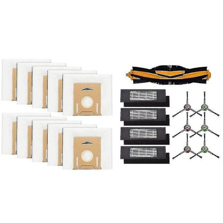 10 stk. støvsugerposer og børstefilter sæt til støvsuger