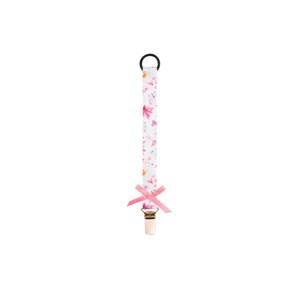 Bjällra of Sweden Secret Garden Pacifier Clip One Size - Baby feeding - One size - Pink