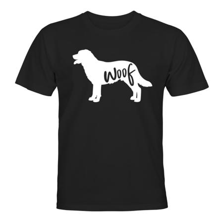 Dog Woof - T-SHIRT - HERRE Svart - M