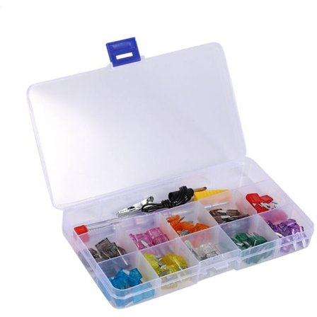 100 stk Mini Blade Sikring 2/3/5/7.5/10/15/20/25/30/35Amp Assortert Blade Sikringer Kits For Truck Auto Bil Motorsykkel