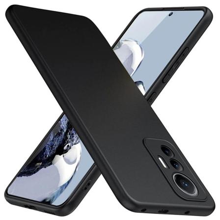 Xiaomi 12T / 12T Pro Ultra-ohut kumipinnoitettu Mattav rinen Bas Black