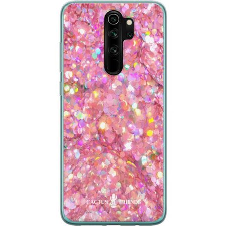 Kompatibelt Mobildeksel til Xiaomi Xiaomi Redmi Note 8 Pro Cactus and Friends – PinkGlitter