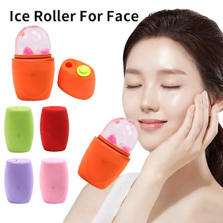 Silikon Ice Face Roller Skin Care Face Massager Ice Cube bricka