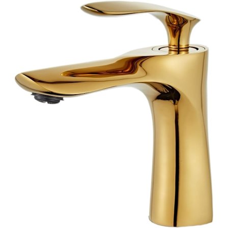 Vask Armatur til Badeværelse Messing Blandingsbatteri Guld Krom Guld Finish