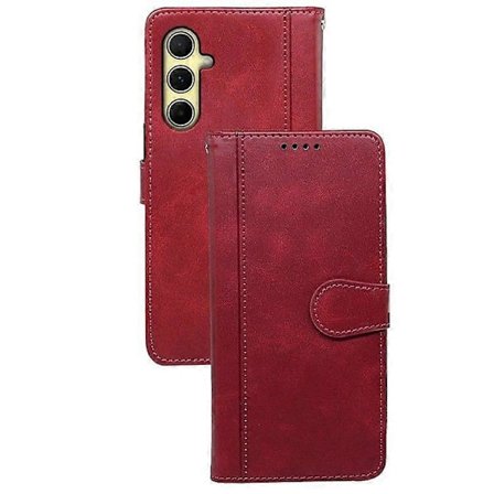 For Samsung Galaxy A56 5G Deksel Kalveskinn Tekstur Lær Stativ Bokstil Telefondeksel[HK]