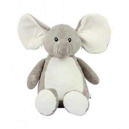 Mumbles Zippie Elephant Toy One Size Grå