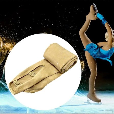 Kunstskøjteløb Tights Skøjte Strømper Bukser med Dobbelte Spænder Strømpebukser Leggings