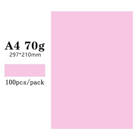 100st A4 kopieringspapper Dubbelsidiga Origami ROSA