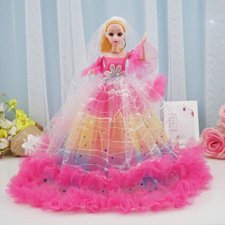 En (rosröd, höjd 40 cm) tygdocka barns leksak, Barbie Pri