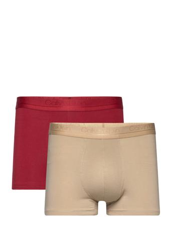 Trunk 2Pk Boxerkalsonger Vinröd Calvin Klein