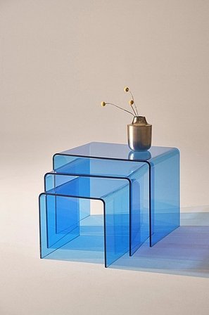 Jotex - Bijzettafel 3-pack Blauw Blauw - CATALINA - Koop Sidetables & bijzettafels bij Jotex