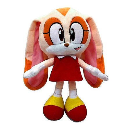 Sonic spillfigur plysjdukke 3d myk utstoppet tegneserie leketøy barn klem pute