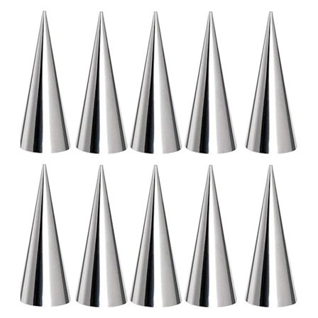 10 Rustfrie Stål Kremmerhus Former Baking Kjeksformer Iskremformer Stående