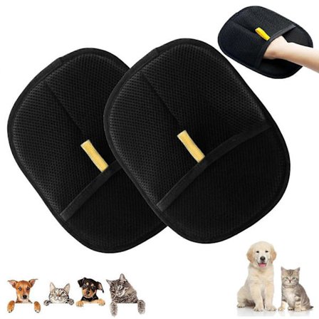 Yomi Pet Hårfjerningshandske, Genanvendelig Katte- og Hundehårfjerner (2 Stykker) [DB]