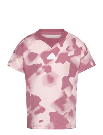 Jg Fi Aop T Tops T-shirts Short-sleeved Pink Adidas Sportswear