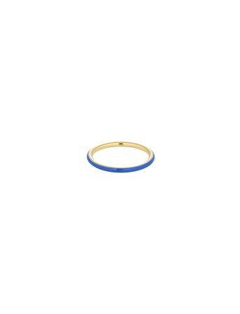 Design Letters Classic Stack Ring - Blue - 56