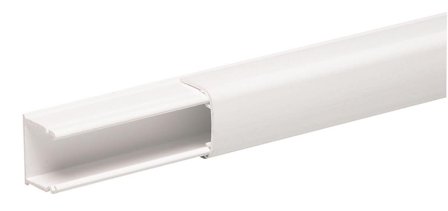 Schneider Electric ISM14370P Asennuskanava 20 x 18 x 2100 mm Valkoinen, alumiini, Asennustuotteet