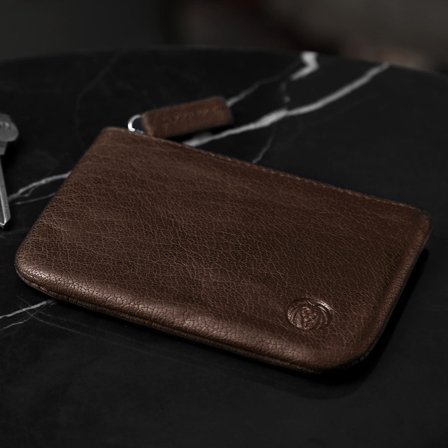Montreal Sporty Brown RFID Leather Pouch for Men - Wallets