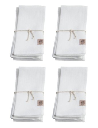 Lovely Linen Classic Napkin - White - 45X45CM
