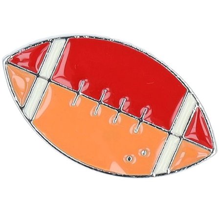 Cap Pins - Röd Tillbehör - American Football Metal Enamel Pin @ Hatstore