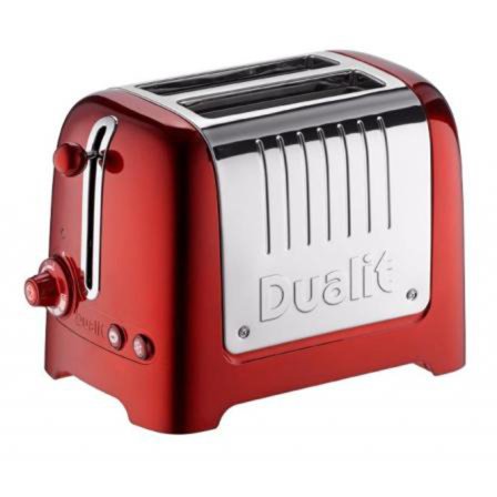 Dualit Lite Brødrister til 2 skiver, High Gloss Rød | KitchenOne