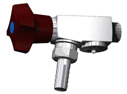 Durgo 83794 Tappventil med slangkoppling, Tvättstuga