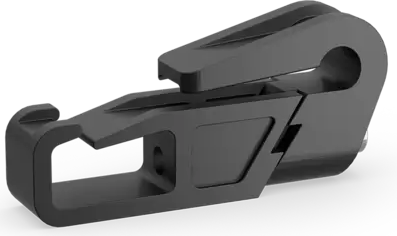 Ebeco 8960976 Kabelklämma typ U, svart, Värme