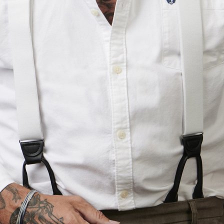 Breda Vita Hängslen med Knappfästen för män - Hängslen med Stroppar