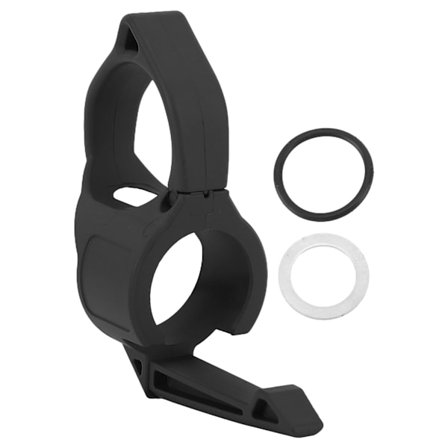 1-tums ficklampsadapterring med fickklämma Ficklampa Finger Release Ring för Streamlight HLHL Svart
