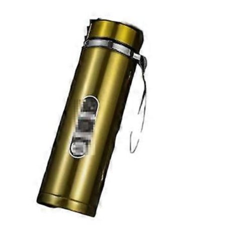 Stor kapasitet gradient intelligent termokopp utendørs bærbar sportsvannflaske med reim reklamegave.