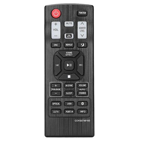 COV30748163 Fjärrkontroll ABS Svart Soundbar Fjärrkontroll Ersättning för LG Soundbar för LAS355B/LAC450B/LAS350B (FMY)