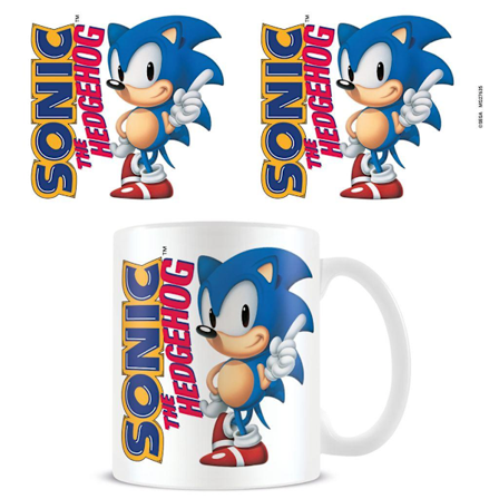 Sonic The Hedgehog Classic Gaming Icon Mug One Size Vit/Blå White/Blue One Size