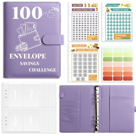 100 Days Savings Challenge 100 Envelope Challenge Perm LILLA