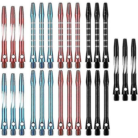 27 st Aluminium Medium Dartpilar Metalliska Skaft Tillbehör