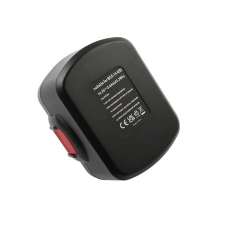 Batteri 14.4V Li-ion 3000mAh 43.2Wh för Verktyg Bosch GLI 14.4V GSR 14.4 VE-2 Svart