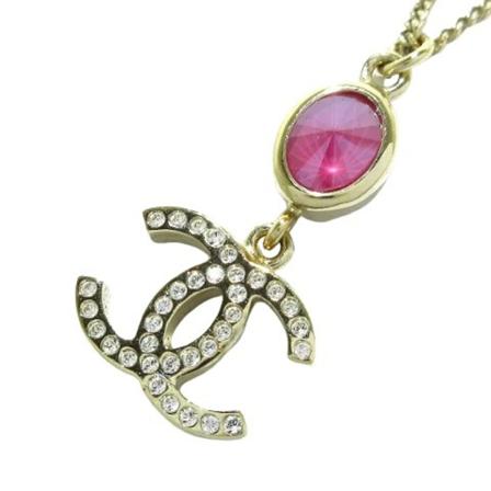 Chanel Vintage Pre-owned Metall halsband gul, Dam Vintage Smycken, Dam, Storlek: ONE SIZE