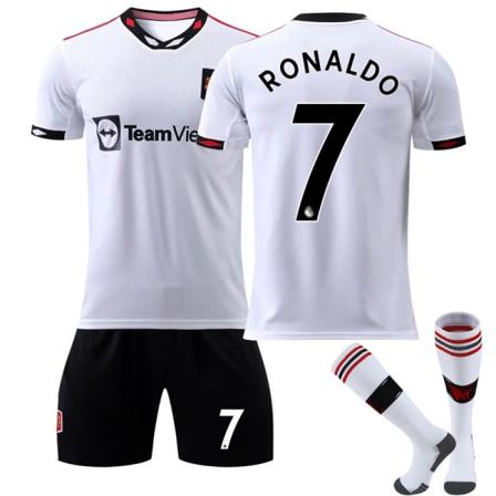 22-23 Manchester United Bortefotballtreningstøysett DE GEA NO.1 Barn 28(150-160CM) Ronaldo NO.7 2XL