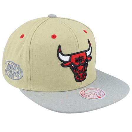 Mitchell & Ness - Beis Gorra - Chicago Bulls Classic Canvas Tan Snapback @ Hatstore
