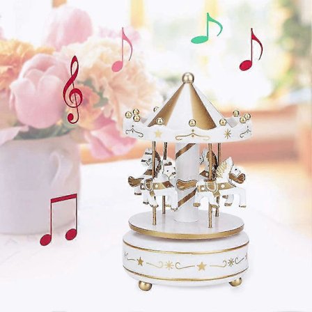 Spilledåse, karrusel spilledåse mekanisk spilledåse dekoration gave